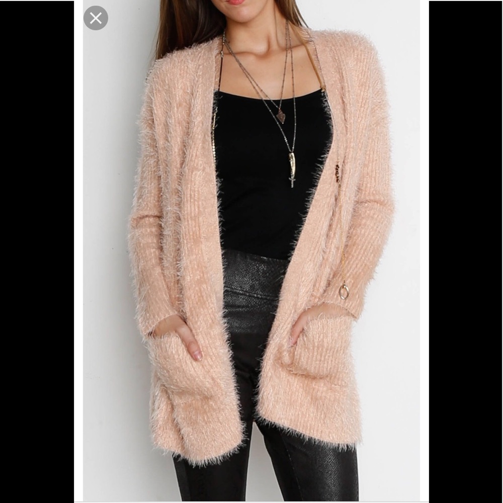 Light pink fuzzy sweater